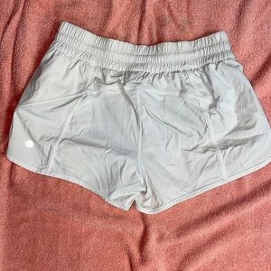 White Lululemon shorts